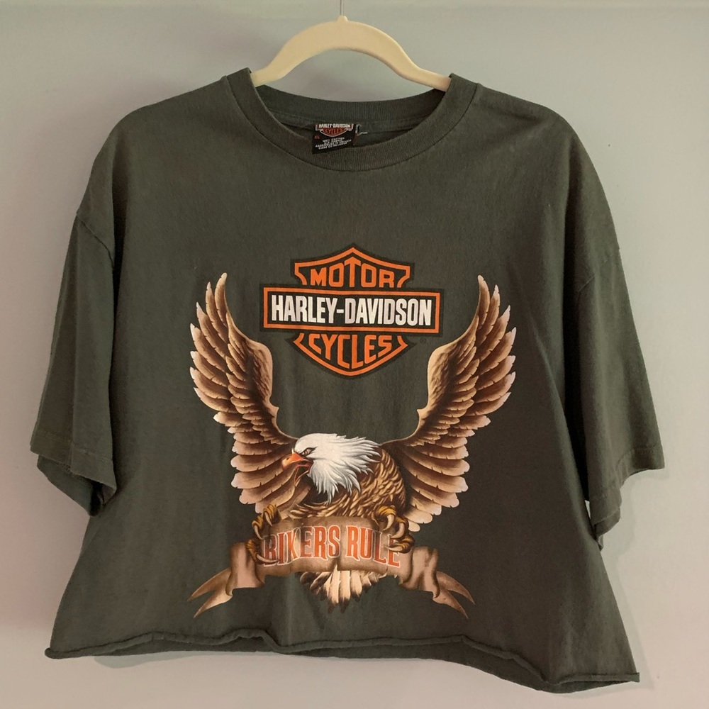 Cropped Harley Davidson Tee